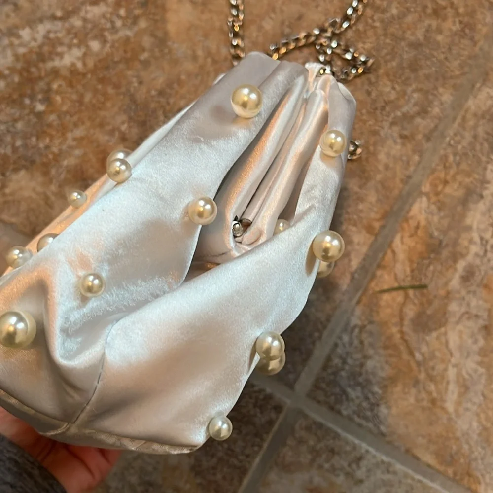 Anthropologie The Frankie Clutch: Pearl Edition NWT